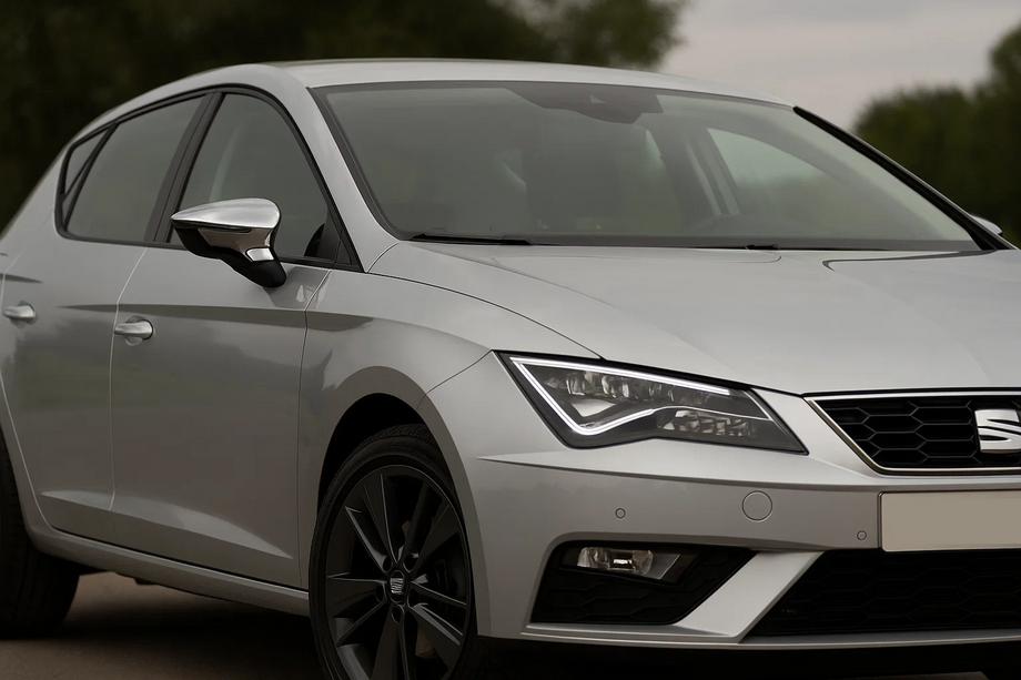 Seat Leon 2013-2020 Mirror Covers (2 pcs, Stainless Steel) Image