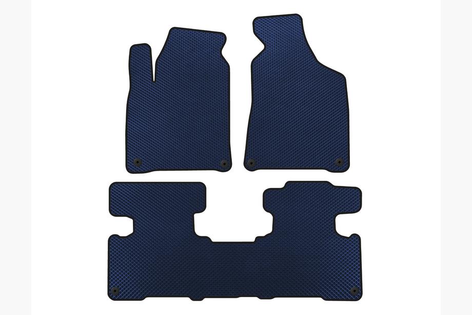SsangYong Korando 2010-2019 EVA Floor Mats (2010-2016, Blue) Image