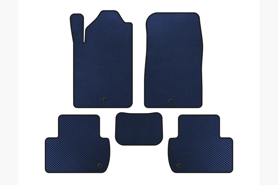 SsangYong Rexton I 2001-2017 EVA Floor Mats (Blue) Image