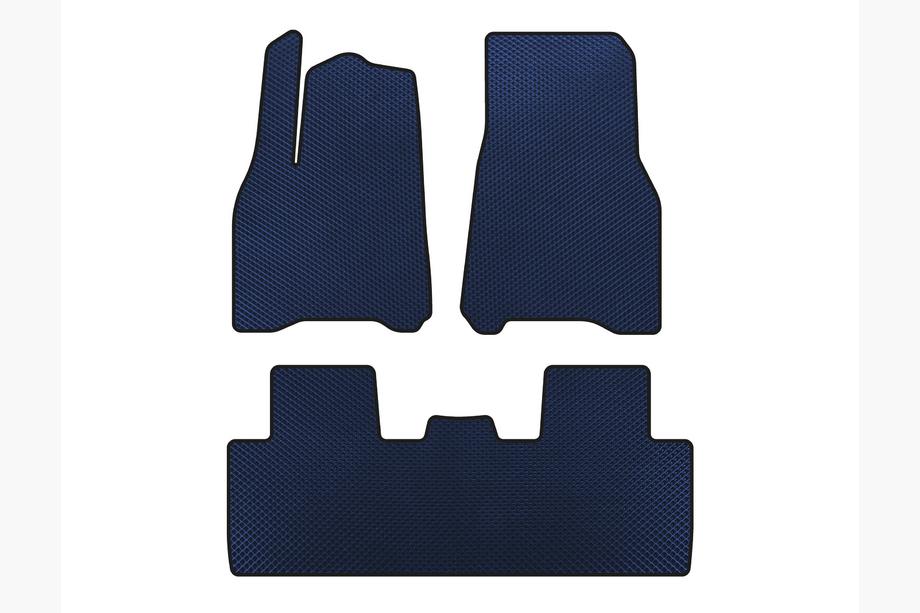 Tesla Model Y 2020- EVA Floor Mats (2020-2024, Blue) Image