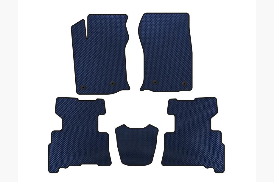 Toyota 4Runner 2009-2024 EVA Floor Mats (2 Rows, 2014-2024, 7-Seater, Blue) Image