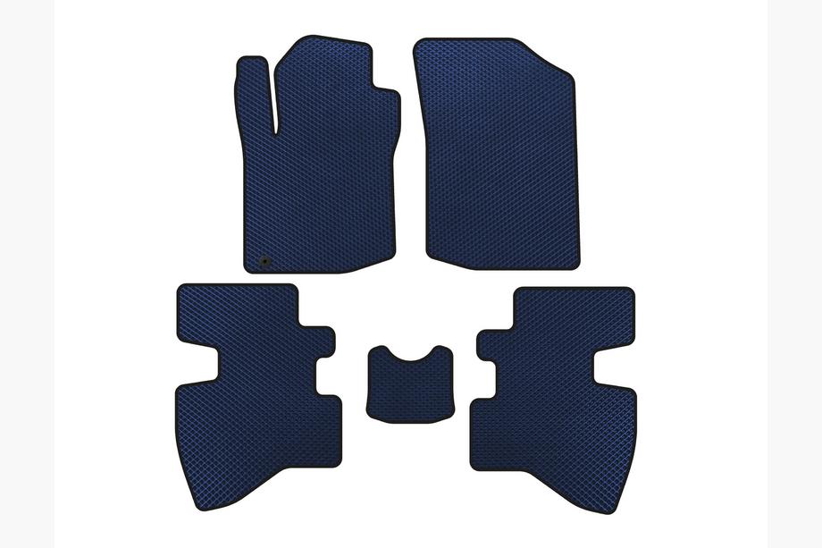 Toyota Aygo 2007-2014 EVA Floor Mats (2007-2009, HB, 3-Door, Blue) Image