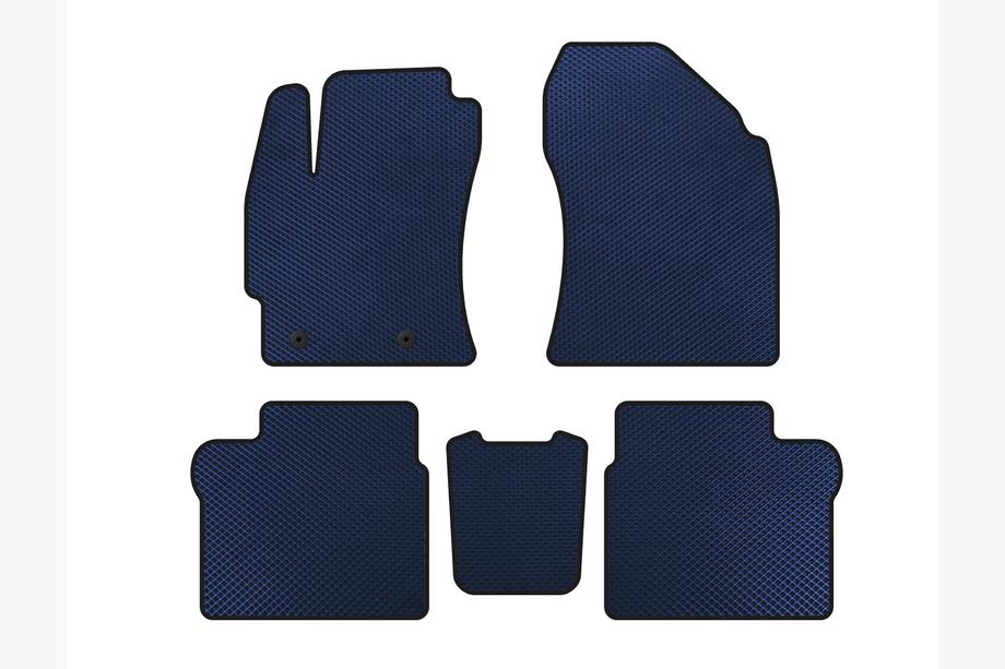 Toyota Corolla 2013-2019 EVA Floor Mats (2016-2019, SD, Blue) Image