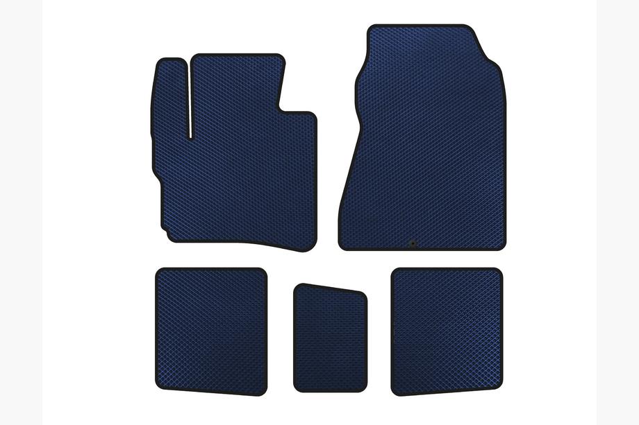 Toyota IQ 2008-2015 EVA Floor Mats (HB, Blue) Image