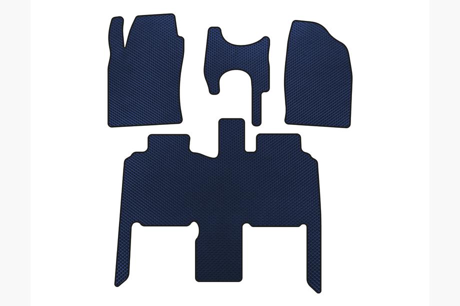 Toyota Previa 2000-2006 EVA Floor Mats (Blue) Image