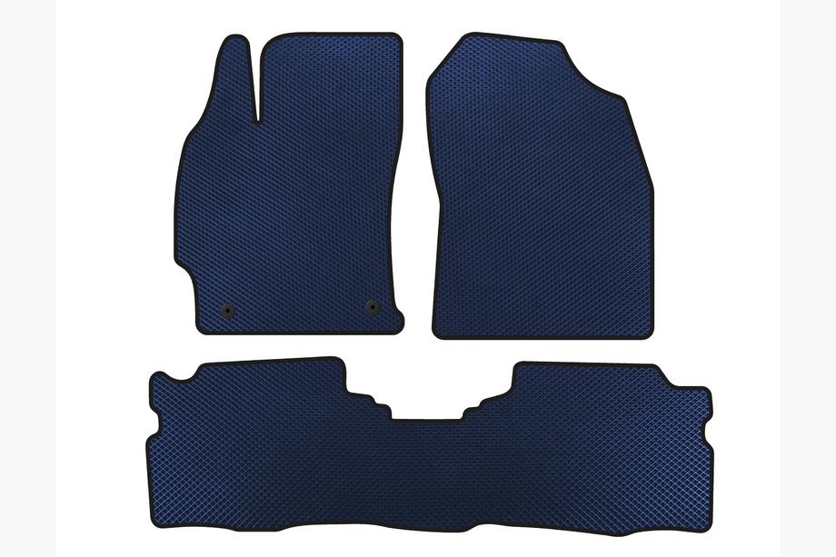 Toyota Prius 2015-2022 EVA Floor Mats (LB, Hybrid, Blue) Image