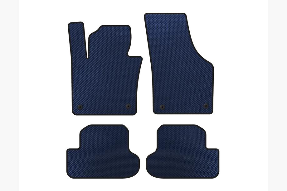 Volkswagen Beetle 2011-2015 EVA Floor Mats (HB, Blue) Image