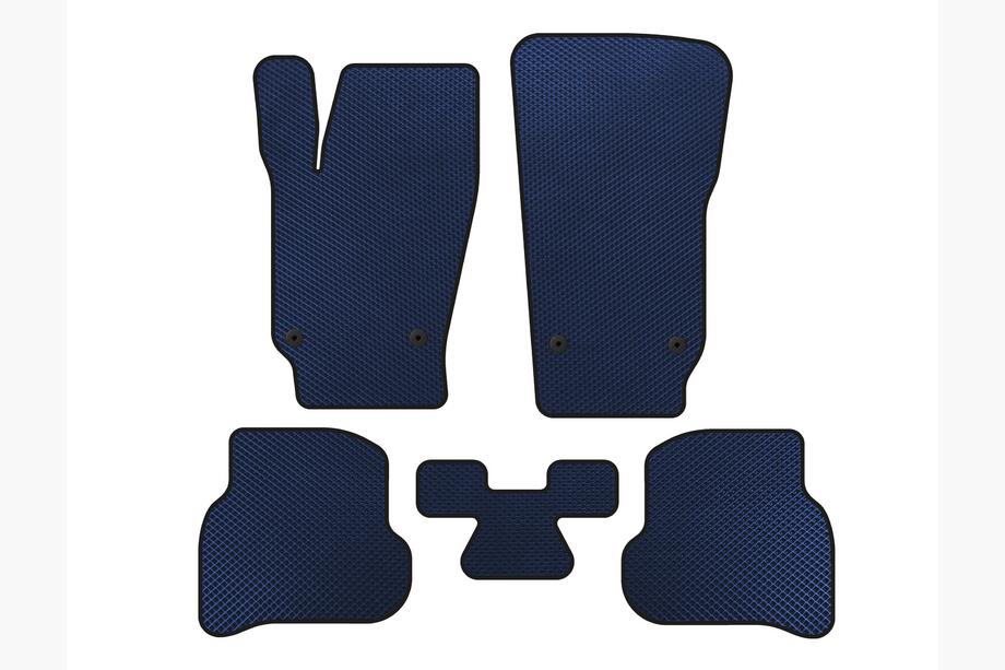 Volkswagen Polo 2010-2017 EVA Floor Mats (HB, 3/5-Door, Blue) Image