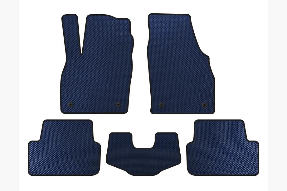 Volkswagen Polo 2017- EVA Floor Mats (HB, Blue) Image
