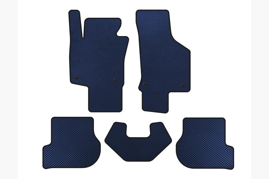 Volkswagen Scirocco 2008-2017 EVA Floor Mats (HB, 3-Door, Blue) Image