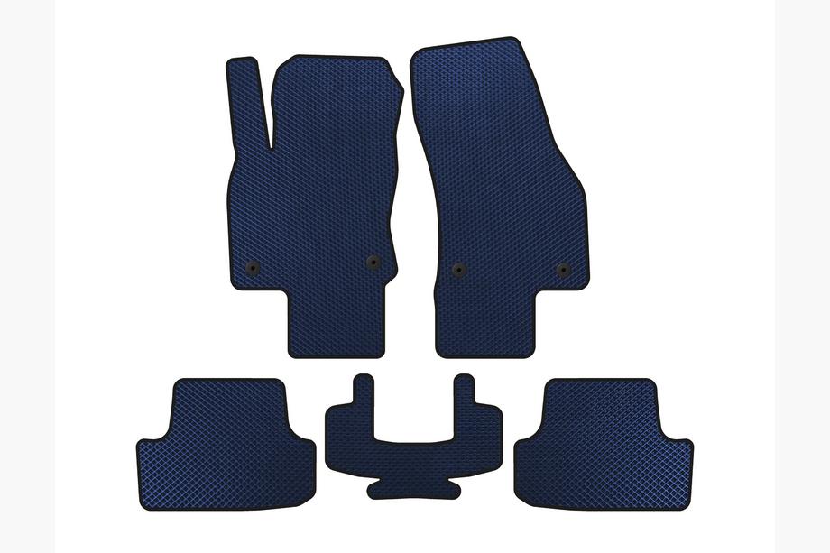 Volkswagen T-Roc 2017-2025 EVA Floor Mats (5-Door, Blue) Image