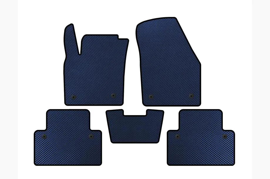 Volvo C30 2006-2012 EVA Floor Mats (HB, 3-Door, Blue) Image