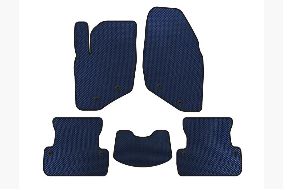 Volvo S60 2000-2009 EVA Floor Mats (SD, Blue) Image
