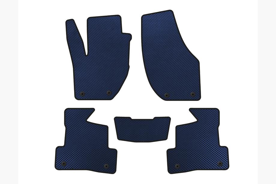 Volvo V40 2012- EVA Floor Mats (2012-2016, HB, Blue) Image