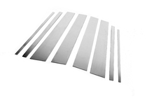 Toyota Land Cruiser Prado 150 2009-2023 Stainless Steel Door Pillar Trim (8 pcs) photo 3