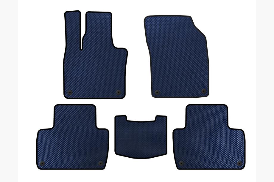 Volvo XC90 2015- EVA Floor Mats (2 Rows, Blue) Image