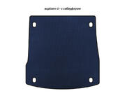 Alfa Romeo Stelvio 2016- EVA Trunk Mat V-1 (with Subwoofer, Blue) photo 1