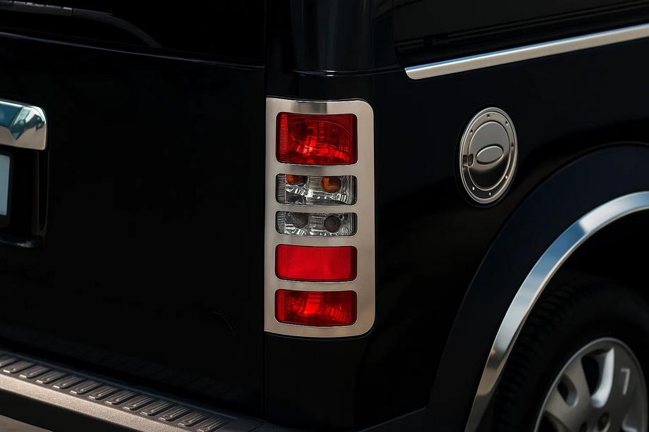 Ford Connect 2010-2013 Chrome Tail Light Covers Version No.3 (2 pcs, Stainless Steel) Carmos - Turkish Stainless Steel Photo 3