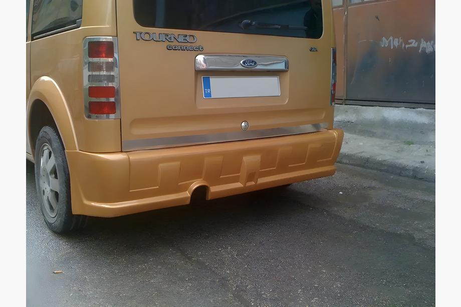 Ford Connect 2010-2013 Chrome Tail Light Covers Version No.3 (2 pcs, Stainless Steel) Image