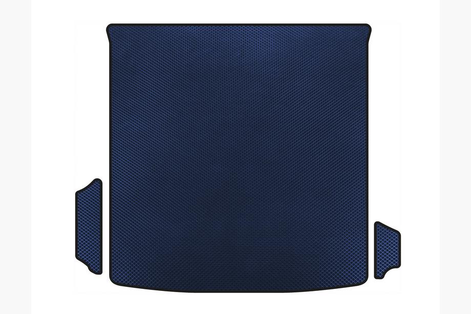 Audi Q8 2018- EVA Trunk Mat V-1 (Blue) Image