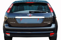 Ford Focus II 2008-2011 Trunk Lid Chrome Trim (SW, Stainless Steel) photo 5