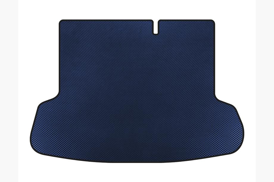 Hyundai Accent 2006-2010 EVA Trunk Mat (SD, Blue) Image