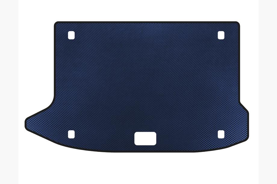 Hyundai Kona 2017-2023 EVA Trunk Mat V3 (Blue) Image