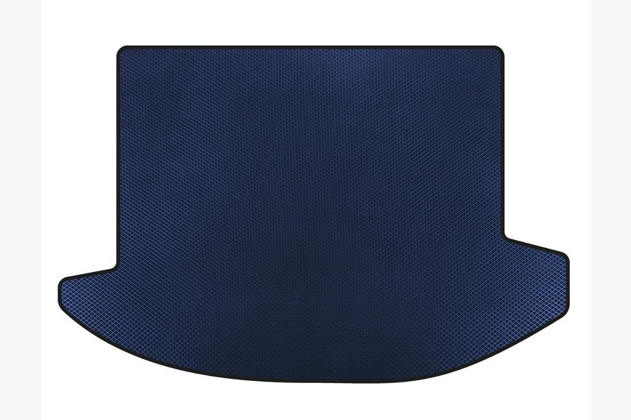 Kia Carens 1999-2012 EVA Trunk Mat (2006-2012, 2 Rows, 7-Seater, Blue) Image