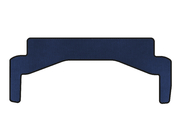 Mercedes SLK R172 2011-2016 EVA Trunk Mat (upper, Roadster, Blue) photo 1