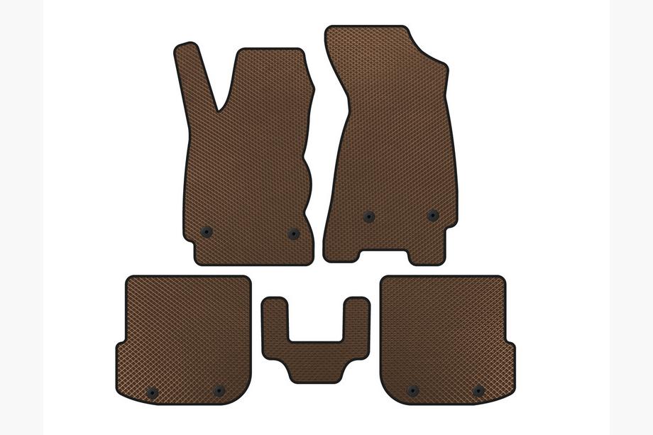 Audi A4 B5 1994–2001 EVA floor mats (Sedan, Brown) Image