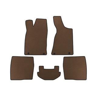 EVA Floor Mats (1987-1991, Sedan, Brown) Audi 80/90 1987-1996