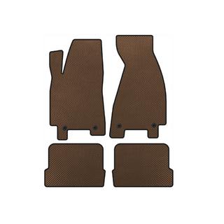 EVA Floor Mats (1991-1996, Coupe, Brown) Audi 80/90 1987-1996