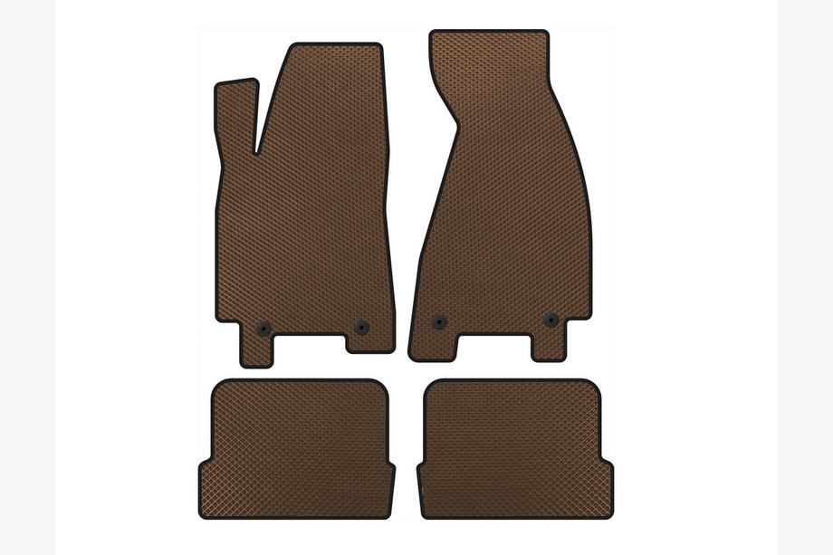 Audi 80/90 1987-1996 EVA Floor Mats (1991-1996, Coupe, Brown) Image