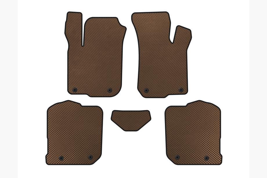 Audi A3 1996-2003 EVA Floor Mats (HB, Brown) Image