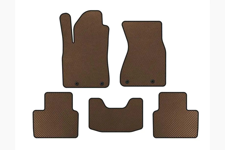 Audi A8 1994-2002 EVA floor mats (Sedan, Brown) Image