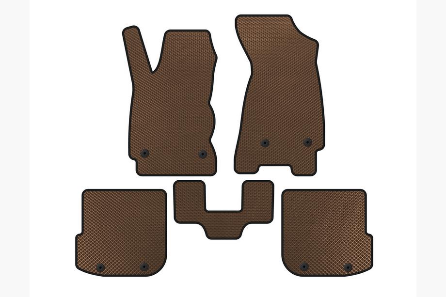 Audi A4 B5 1994–2001 EVA floor mats (Avant, Brown) Image