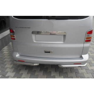Rear Corner Bars AK003 (2 pcs, stainless steel) Volkswagen T5 Caravelle 2004-2010 photo 2