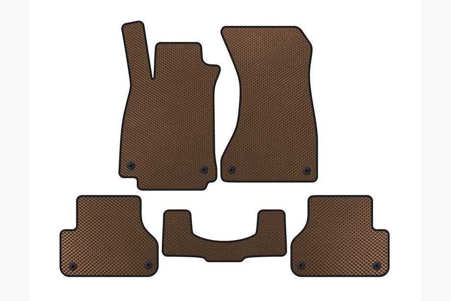 Audi A5 2016-2025 EVA floor mats V1 (Sportback, Brown) Image