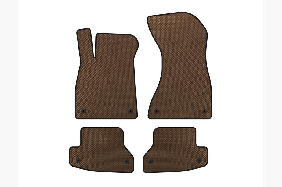 Audi A5 2016-2025 EVA Floor Mats (Coupe, Brown) Image