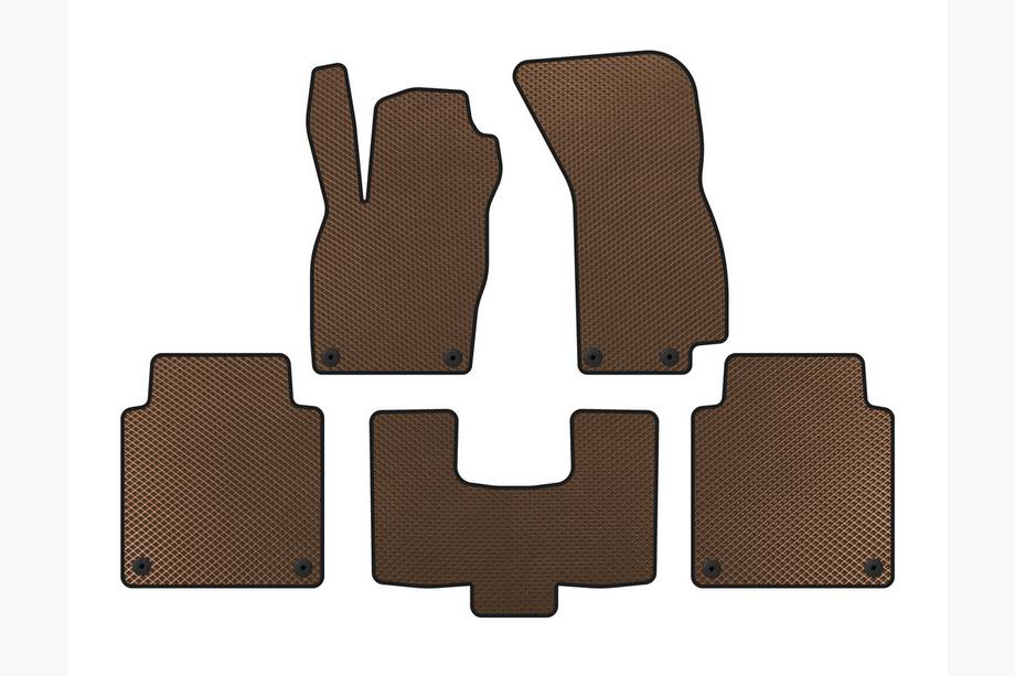 Audi A8 2018- EVA Floor Mats (Long, Brown) Image