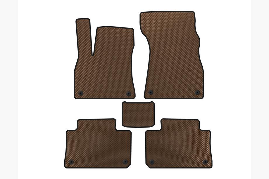 Audi e-Tron 2018-2022 EVA Floor Mats (Brown) Image