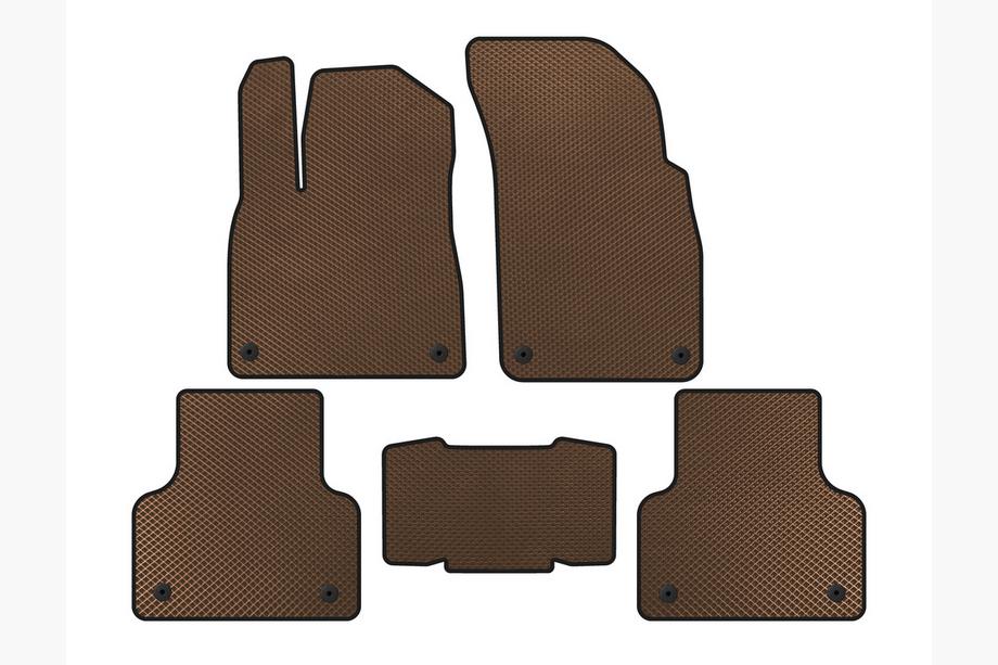 Audi Q8 2018- EVA Floor Mats (Brown) Image