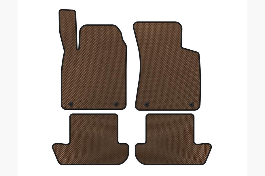 Audi TT 1998-2006 EVA Floor Mats (Coupe, Brown) Image