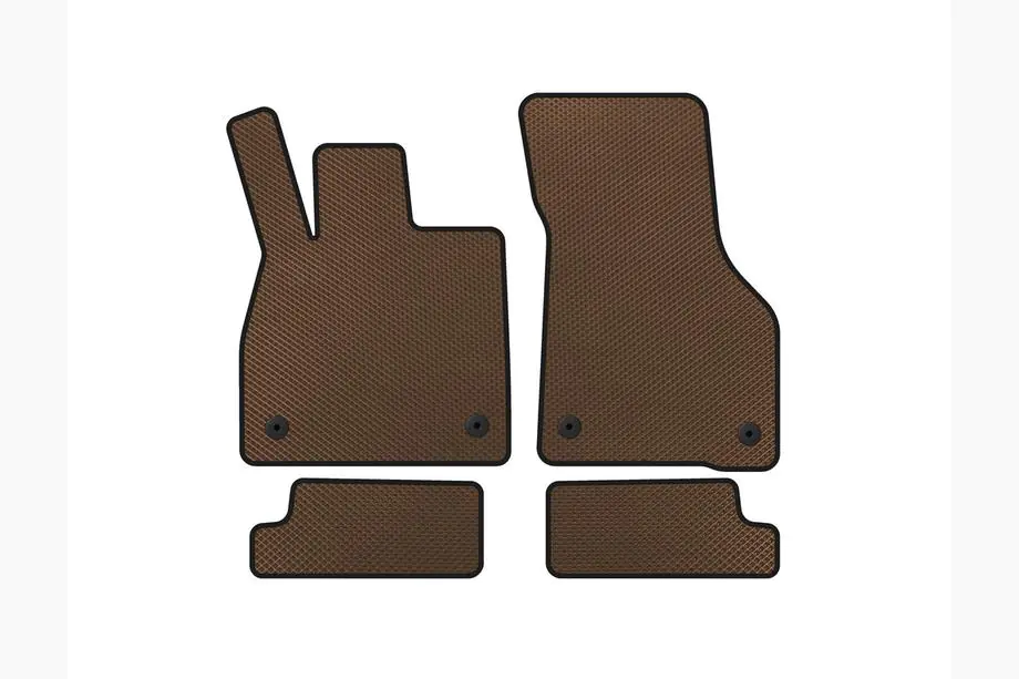 Audi TT 2014-2023 EVA Floor Mats (Coupe, Brown) Image