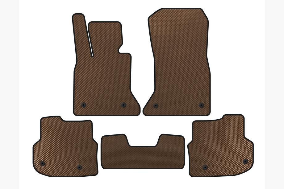 BMW 5 Series F10/F11 2010–2016 Floor mats 2010-2013 (EVA, brown) Image