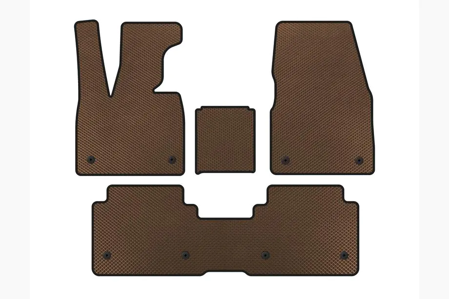 BMW I3 2013-2022 EVA Floor Mats (Brown) Image
