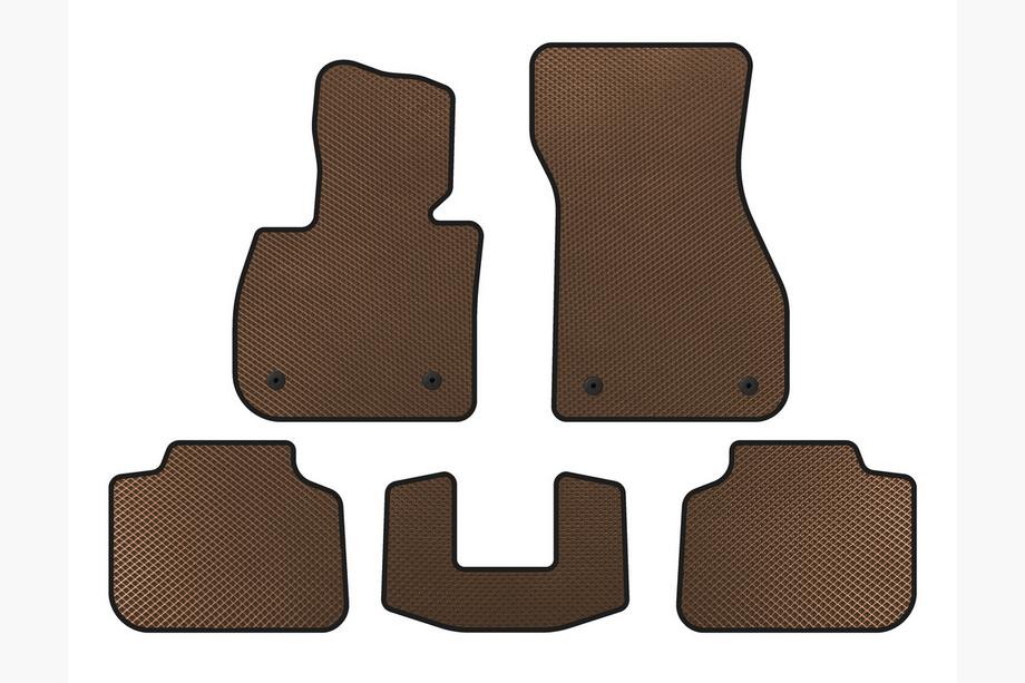 BMW X1 F48 2015-2022 EVA Floor Mats (Brown) Photo 1