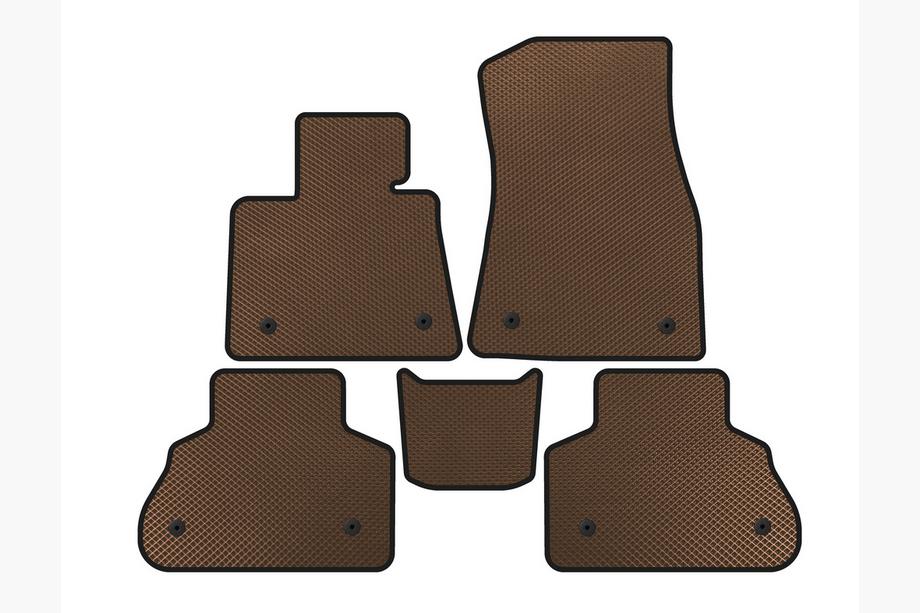 BMW X5 G05 2019–2026 EVA Floor Mats (Brown) Photo 1