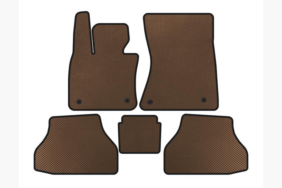 BMW X6 E71 2008–2014 EVA Floor Mats V2 (Brown) Image