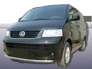 Volkswagen T5 Caravelle 2004-2010 Front Single Bull Bar (Stainless Steel) 60 mm photo 2